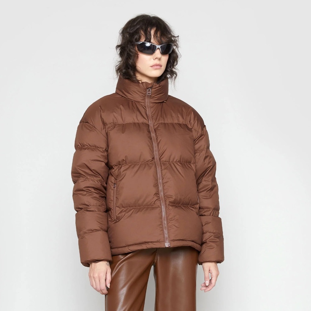 Women’s Brown Puffer Jacket - Oak + Fort